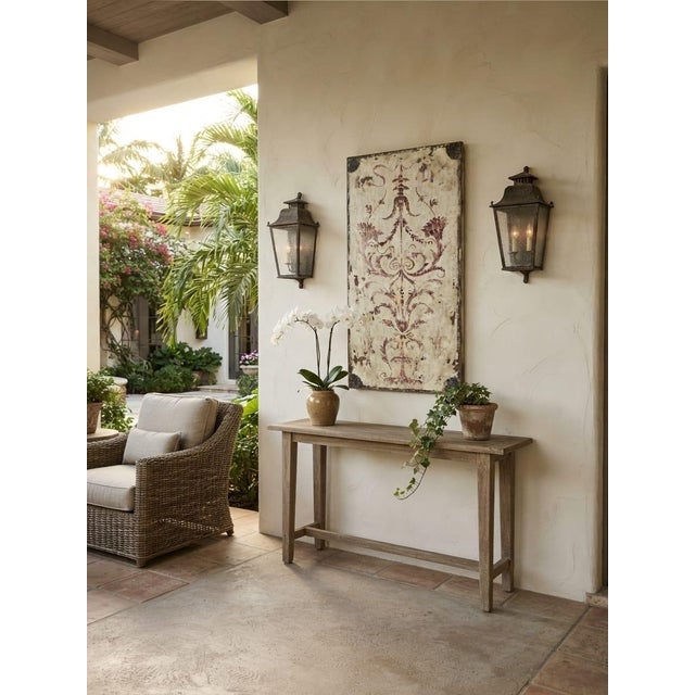 Vintage Neoclassical-Style Painted Wooden Wall Panel For Sale - Image 11 of 12
