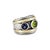 Modern David Yurman 925 Silver 14k Yellow Gold Renaissance 3 Stone Cocktail Ring, Size 6 For Sale - Image 3 of 9
