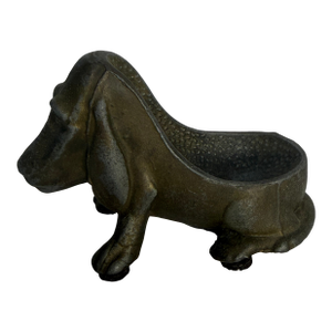 1940s Cast Iron Bloodhound Pipe Holder