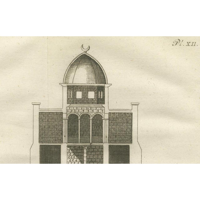 Nilometer in Cairo Section and Plan for Measuring Nile Floods, 1776, Paper For Sale - Image 6 of 10