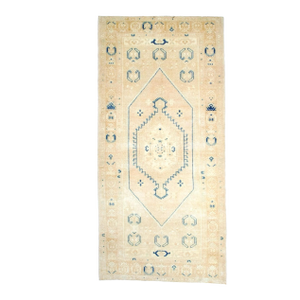 Vintage Turkish Oushak Rug 3'7" X 7’6”