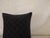 Black Check-Pattern Square Decorative Pillow from Portugal Cotton velvet Double sided. button closure. Feather/Down...