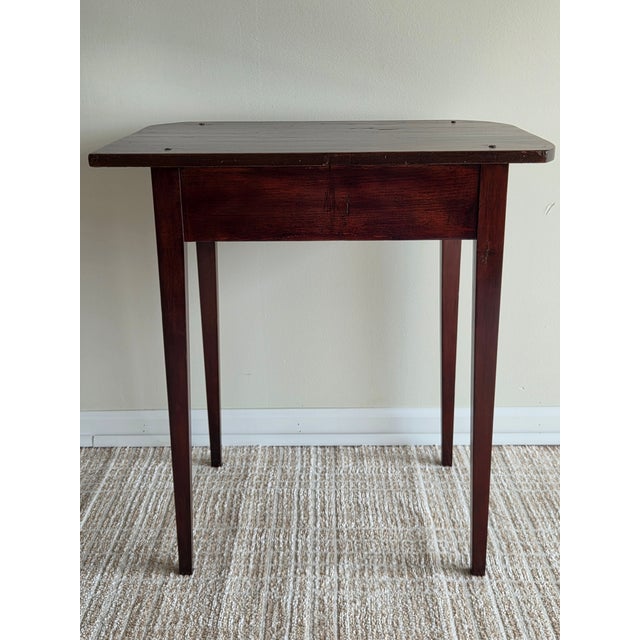 Early 20th Century American Country Primitive Single Drawer Side Table For Sale In Washington DC - Image 6 of 7