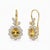 Nature-Inspired Citrine Floral Cluster Earrings. Romantic Citrine Blossom and Leaf Dangle Earrings. Botanical Citrine...