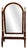Empire Mahogany Cheval Mirror For Sale
