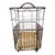 Vintage French Metal Bakery Cart Long Industrial Bread Trolley Rolling Laundry Basket, 1920s For Sale - Image 4 of 8