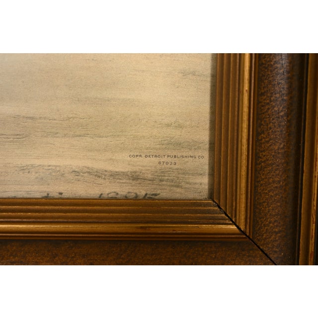 Original "View on the Seine" Framed Print by Homer Dodge Martin For Sale - Image 12 of 14