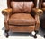 Vintage Motioncraft Chippendale Leather Wingback Recliners Ball & Claw Pair For Sale - Image 11 of 16