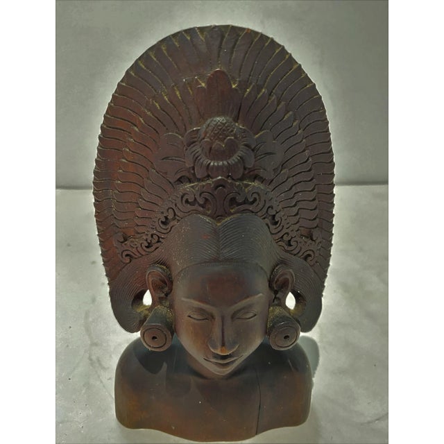 Balinese Carving of Temple Dancer For Sale - Image 11 of 13