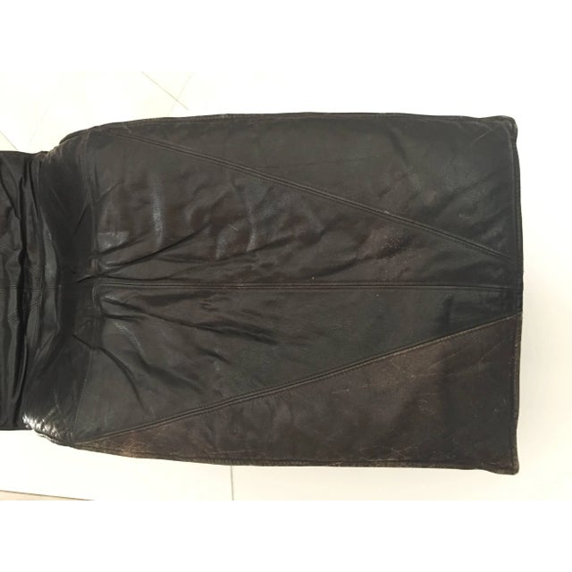 Tord Bjorklund Chaise Longue in Black Leather, Sweden 1970s For Sale - Image 10 of 11