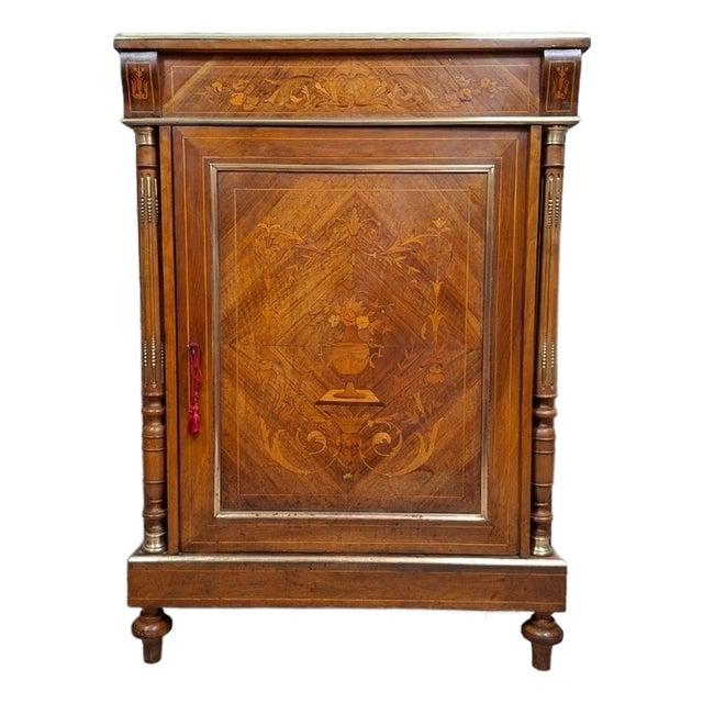 Small Napoleon III Marquetry Buffet, 1890s For Sale