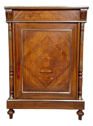 Small Napoleon III Marquetry Buffet, 1890s