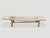 Beautiful teak chaise or bench made from an antique panel with unique character. We added a mid century style base in...
