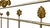 Hollywood Regency King-Size Wrought Iron Canopy Poster Bed With Distressed Silver Finish & Gilt Accents For Sale - Image 9 of 11