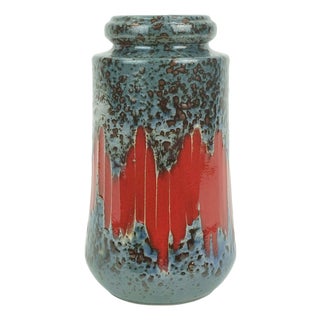 Vintage West German Vase with Lora Decor Model 549-21 from Scheurich Keramik, 1960s For Sale