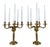 20th Century Louis XVI Five-Light Gilt Bronze Candelabra, Set of 2 For Sale