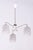 Mid-Century Modern Mid-Century Chandelier in Chrome and Opaline Glass from Drukov, Czech, 1970s For Sale - Image 3 of 9
