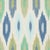 Contemporary Schumacher Sunara Ikat Fabric In Peacock For Sale - Image 3 of 4