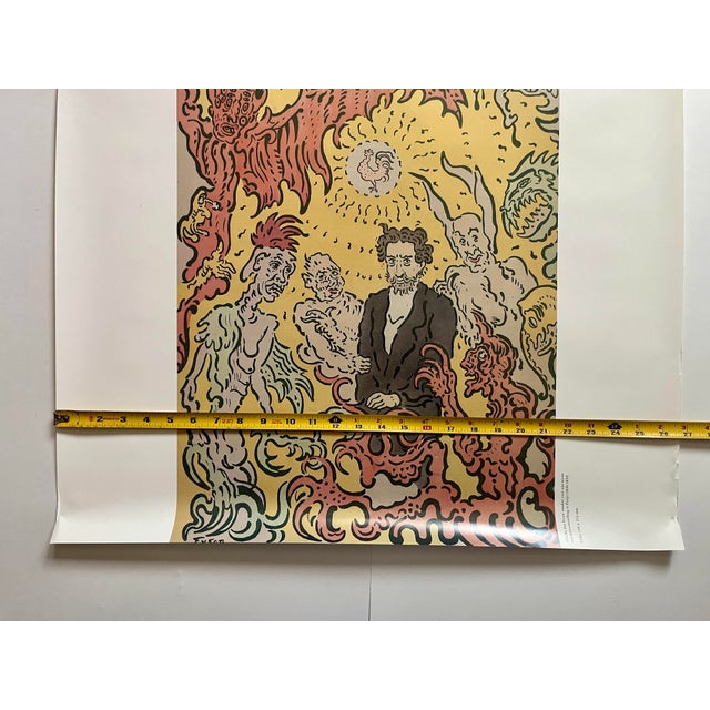 1990s 1990s Vintage Rijks Museum Amsterdam James Ensor Exhibition Poster For Sale - Image 5 of 6