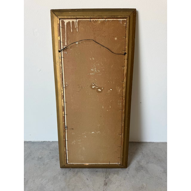 1960s Vintage Parisian Street Scene Impressionist Oil Painting on Board by Marron For Sale - Image 11 of 11