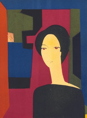1974 Lithograph by André Minaux "Sicilienne"