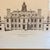 Wood 1980s Eaton Hall, Cheshire - Architectural Print in Gilt & Black Frame For Sale - Image 7 of 11
