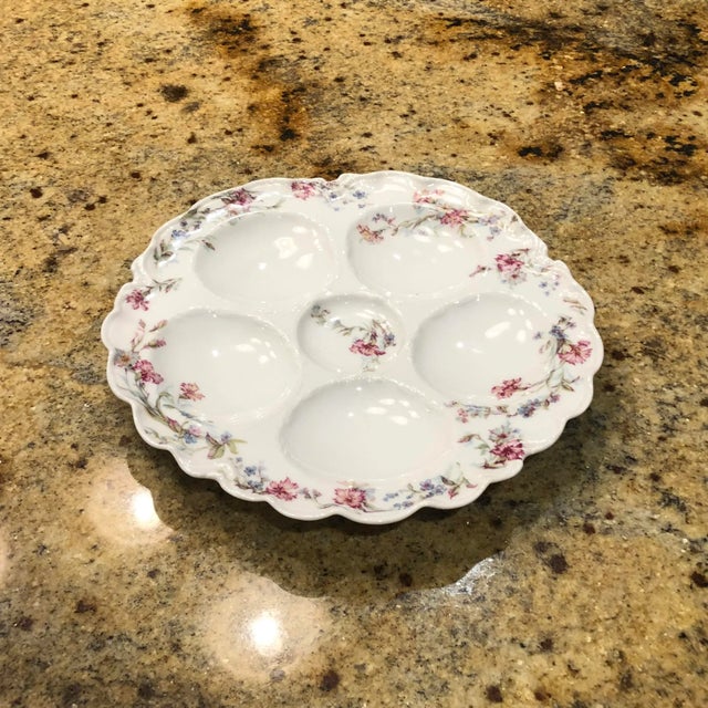 Traditional Late 20th Century Haviland Limoges Porcelain Oyster Plate For Sale - Image 3 of 5