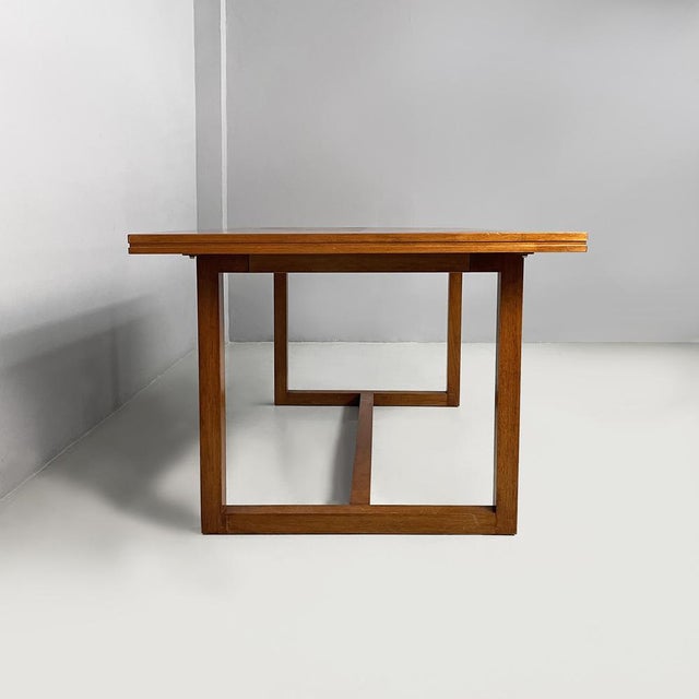 Art Deco Italian Rectangular Dining Table in Wood, 1930s For Sale - Image 4 of 18