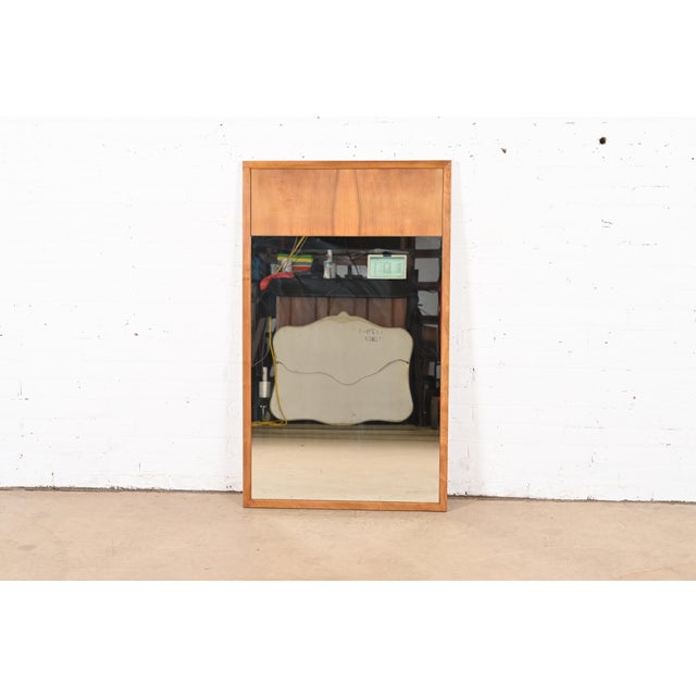 Brown John Widdicomb Mid-Century Modern Walnut Large Wall Mirror, Circa 1960s For Sale - Image 8 of 8