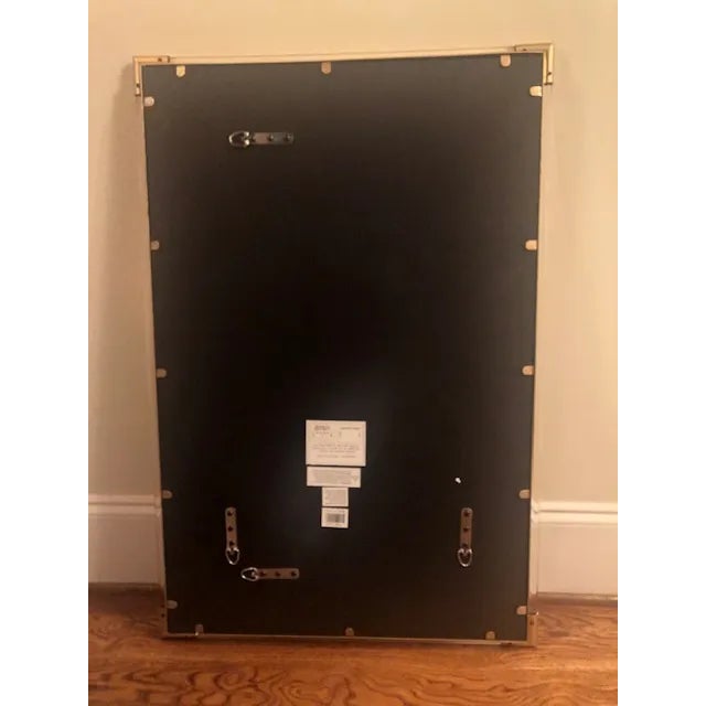 Gold Modern Acrylic and Gold Wall/Vanity Mirror For Sale - Image 8 of 9