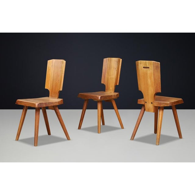 S28 Dining Chair in Elm from Pierre Chapo, France, 1972 For Sale - Image 4 of 16