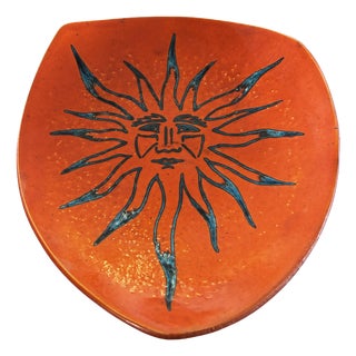 Large Ceramic Trinket Tray by Odette Guillot, France, 1956 For Sale
