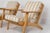 Early GE-290 Lounge Chairs by Hans J. Wegner, Set of 2 For Sale - Image 4 of 12