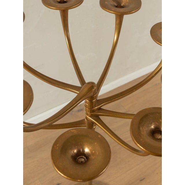 Metal Brutalistic Candleholder by Michael Harjes, 1970s For Sale - Image 7 of 9