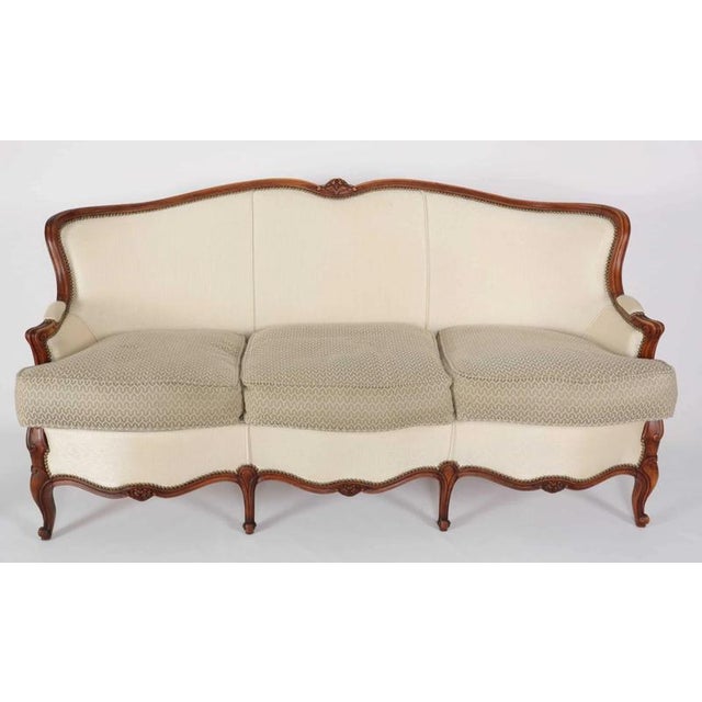 Mid-Century Louis XV Style Sofa For Sale - Image 9 of 9