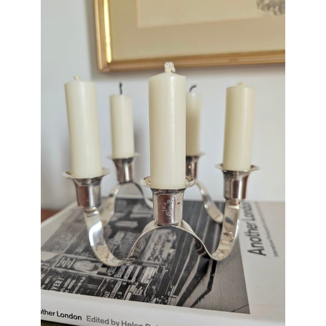 Antique Georgian Silver Plated Circular Waveform Candleholder by Charles Wright For Sale - Image 9 of 12