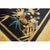 1920s Blue Foliate Antique Chinese Art Deco Rug 1'7'' X 2' Knotted Wool Carpet For Sale In New York - Image 6 of 9