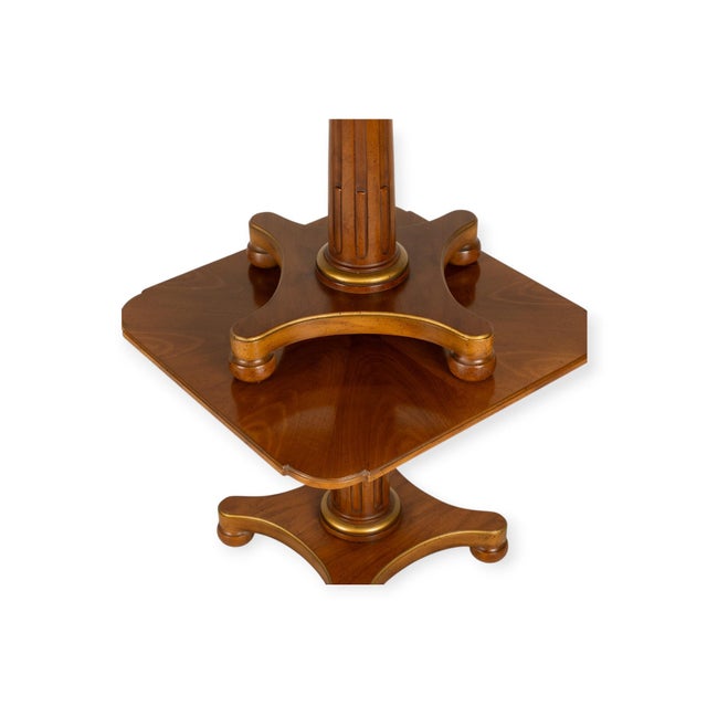 Pair of Vintage Henredon Neoclassical Column Pedestal Side Tables For Sale - Image 10 of 15