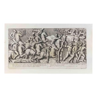 Pietro Bartoli, Scene from Trajan’s Dacian Campaigns, Etching, 1672 For Sale