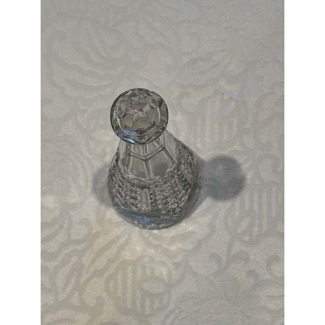 Glass Antique American Brilliant Period Hand-Cut Crystal Decanter With Starburst Base For Sale - Image 7 of 7