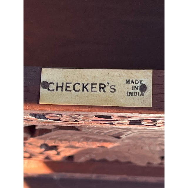 Mid 19th Century Anglo Indian Carved Folding Campaign Tables For Sale In New York - Image 6 of 6