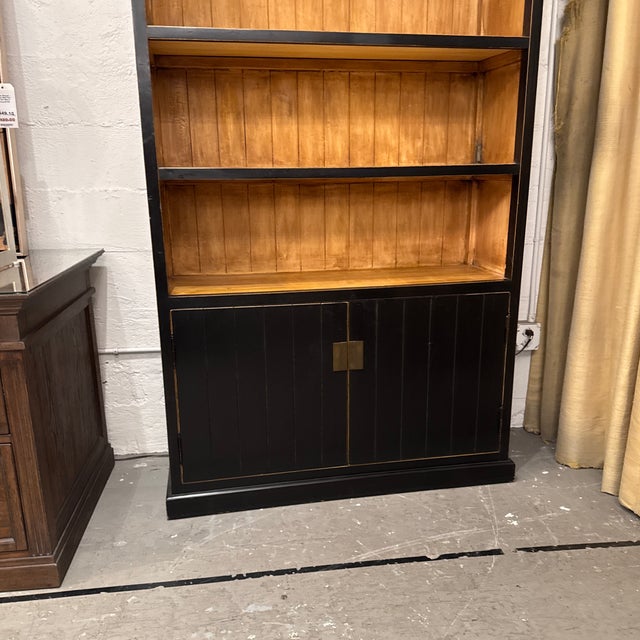 Traditional Asian Wood Storage Bookcase For Sale - Image 11 of 12