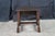 Brown Antique English Jacobean Style Oak Carved Joint Stool Side End Table 18" For Sale - Image 8 of 11