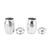 Vintage Sterling Silver Hammered Salt & Pepper Shakers Home Flatware Set For Sale - Image 4 of 8