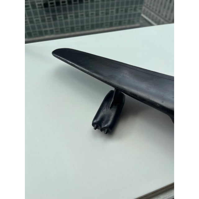 Silhouette Airplane ID Model USAF Bomber Post WWII. Made of black plastic, the plane is stamped "USAF Bomber" and...