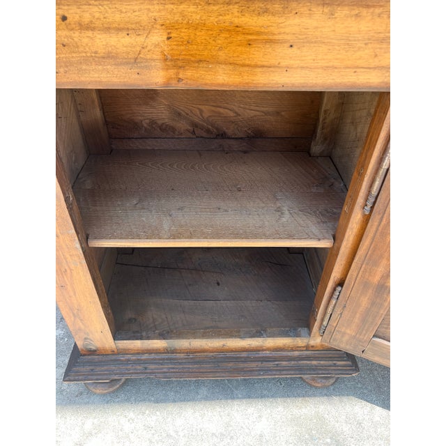 French 18th Century Louis XIII Walnut "Diamond Shape" Cabinet For Sale - Image 9 of 12