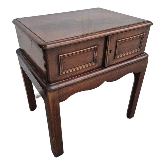 Antique English Silver Chest or Stand For Sale