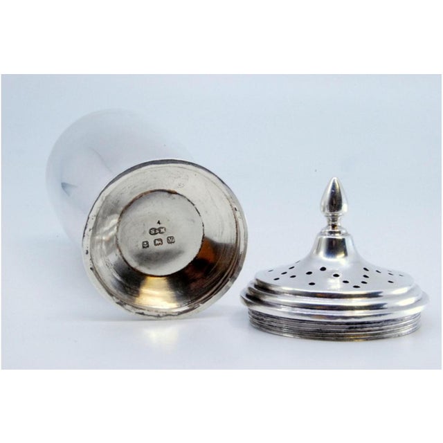Silver Silver Candleholder with Lid and Base Trims For Sale - Image 8 of 10