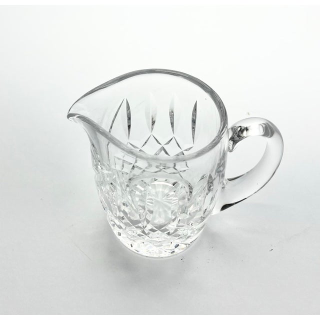1980s Waterford “Lismore” Crystal Creamer & Open Sugar Bowl Set For Sale - Image 11 of 12