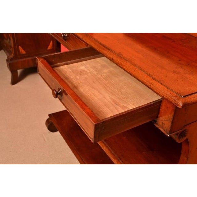 Wood 19th Century Victorian Mahogany Serving Table Buffet For Sale - Image 7 of 11